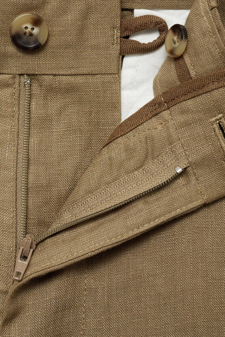 Mango Слим панталон от лен - Pepit.bg
