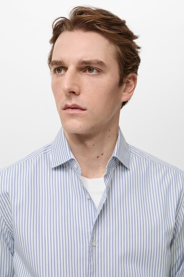 Mango Стандартна памучна тениска - Pepit.bg