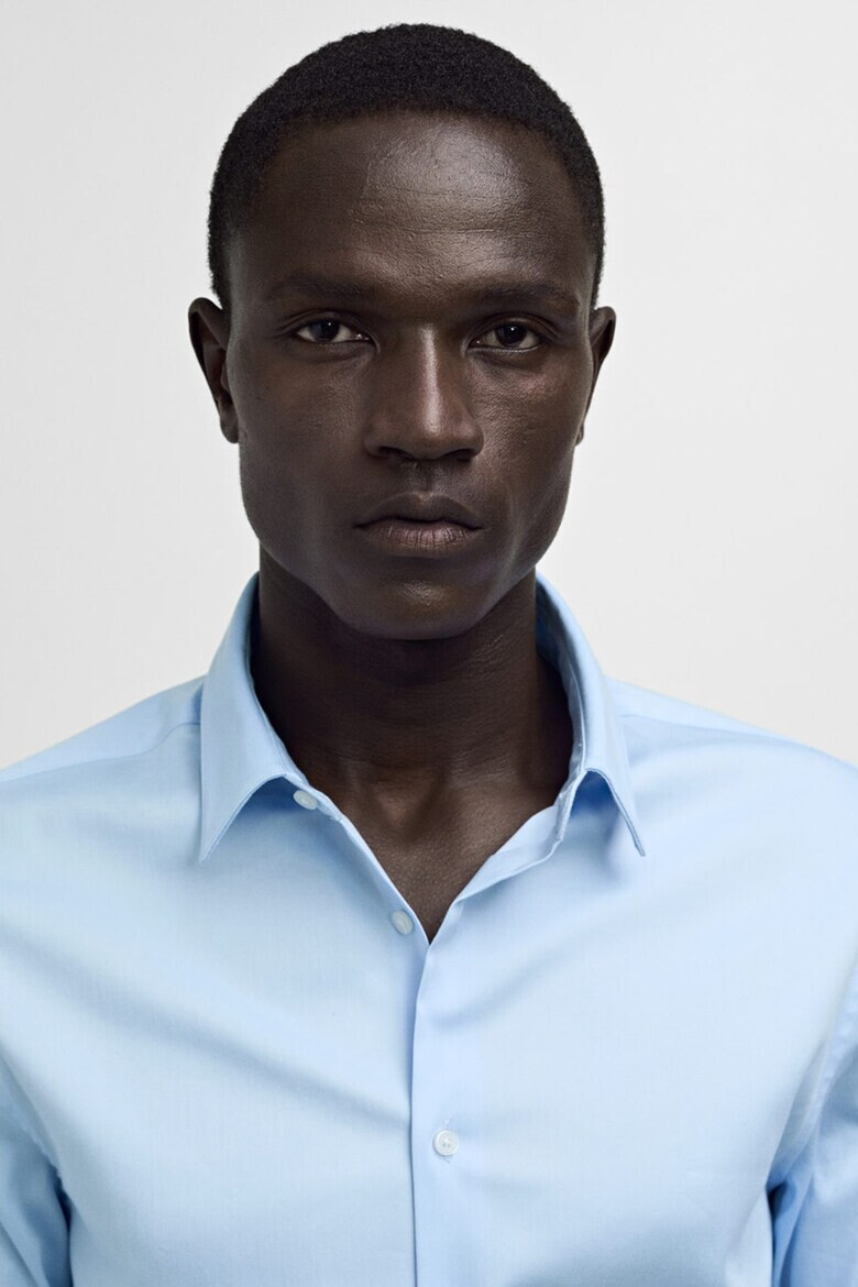 Mango Супер слим риза с дълги ръкави - Pepit.bg