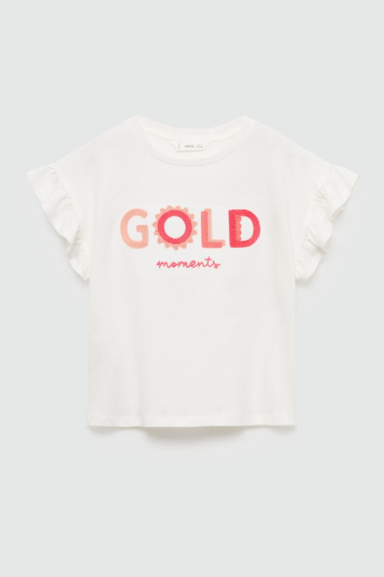 Mango Тениска Gold с ръкави тип пеперуда - Pepit.bg
