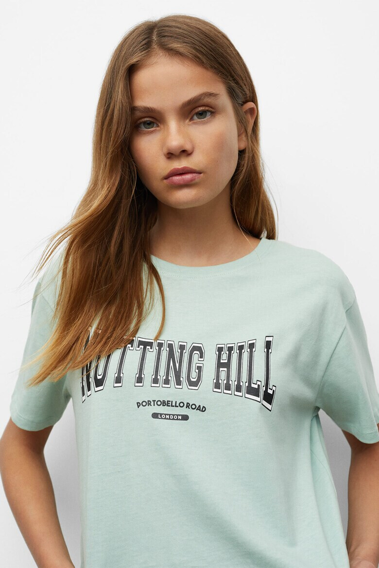 Mango Тениска Hill с надписи - Pepit.bg