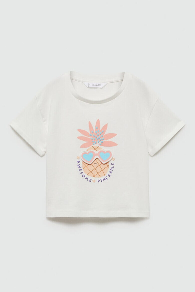 Mango Тениска Pina с релефен принт - Pepit.bg