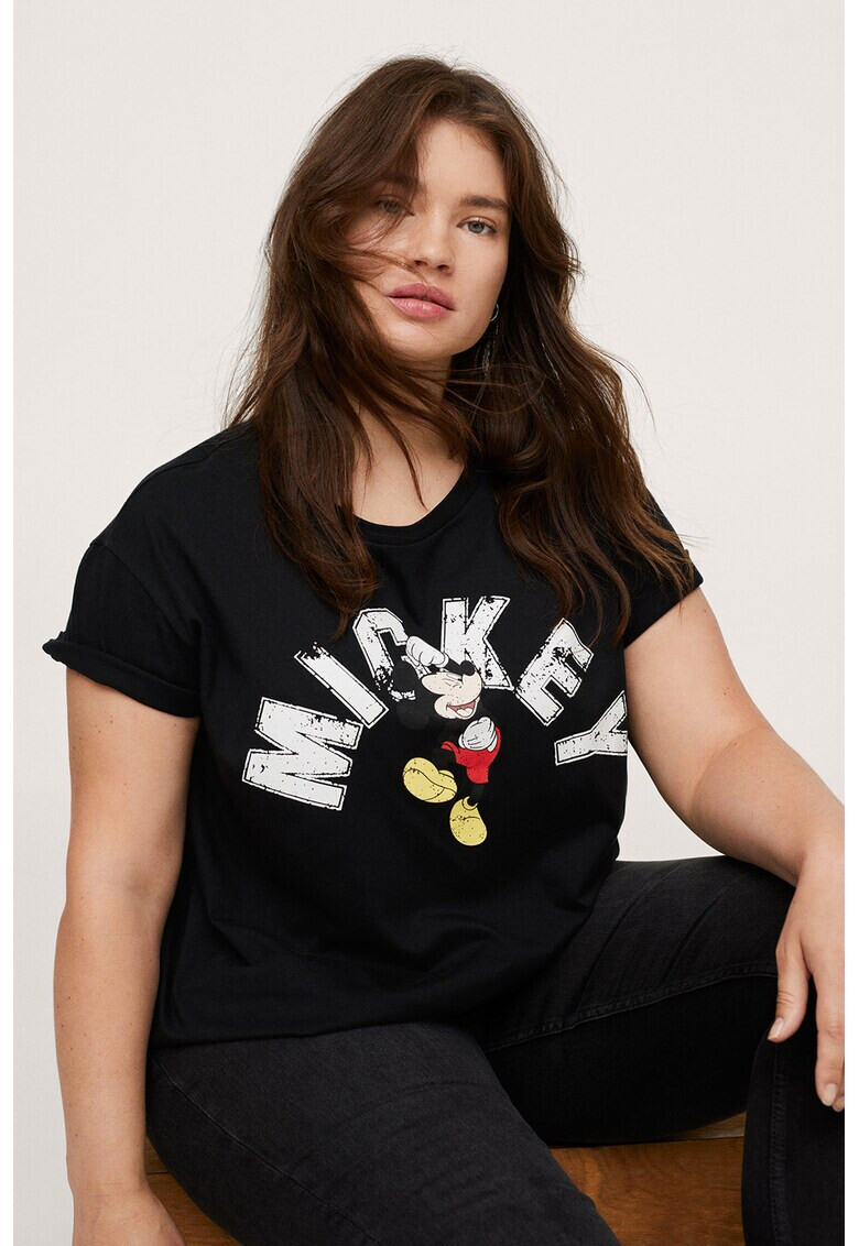 Mango Тениска с щампа на Mickey Mouse - Pepit.bg