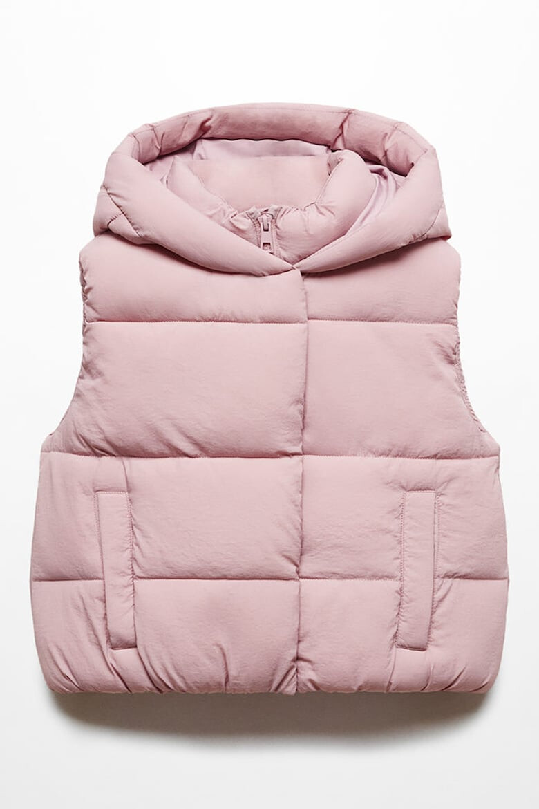 Mango Ватиран елек с качулка - Pepit.bg
