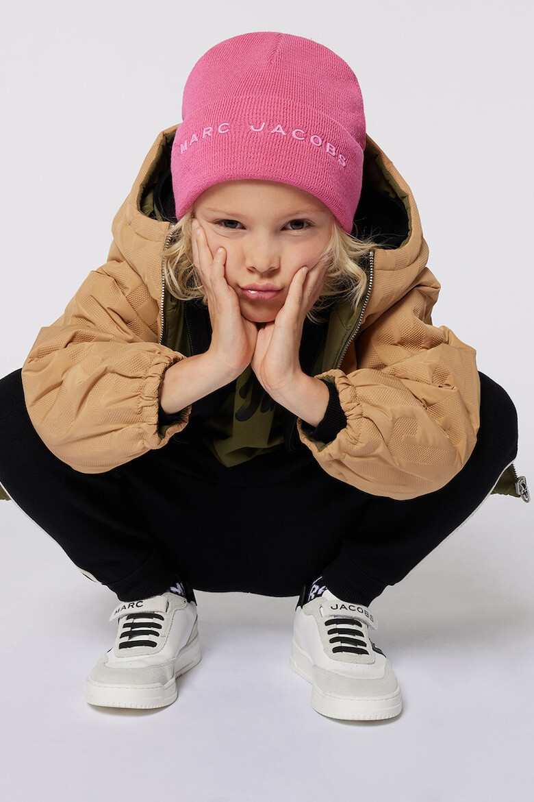 Marc Jacobs Двулицево яке с качулка - Розова сьомга/Каки - Pepit.bg