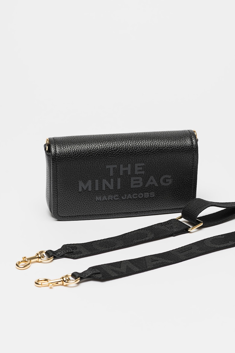 Marc Jacobs Кожена чанта през рамо The Mini Bag с лого - Pepit.bg