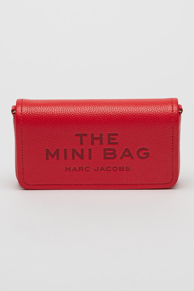 Marc Jacobs Кожена чанта през рамо The Mini с лого - Pepit.bg