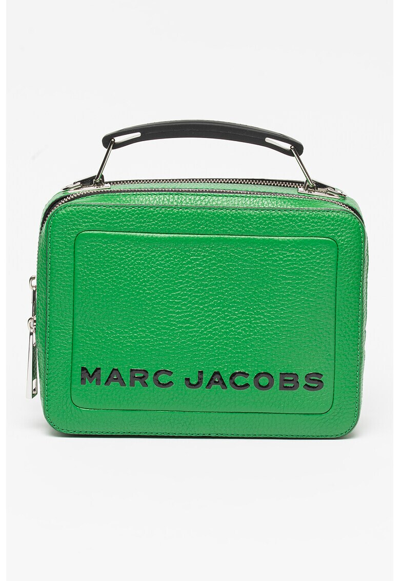 Marc Jacobs Кожена чанта The Box с лого - Pepit.bg
