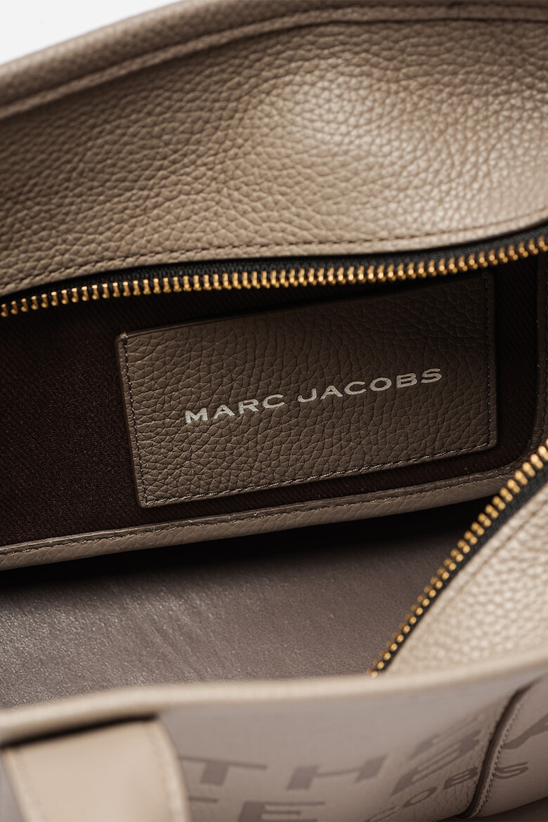 Marc Jacobs Кожена чанта The Small - Сиво-бежов - Pepit.bg