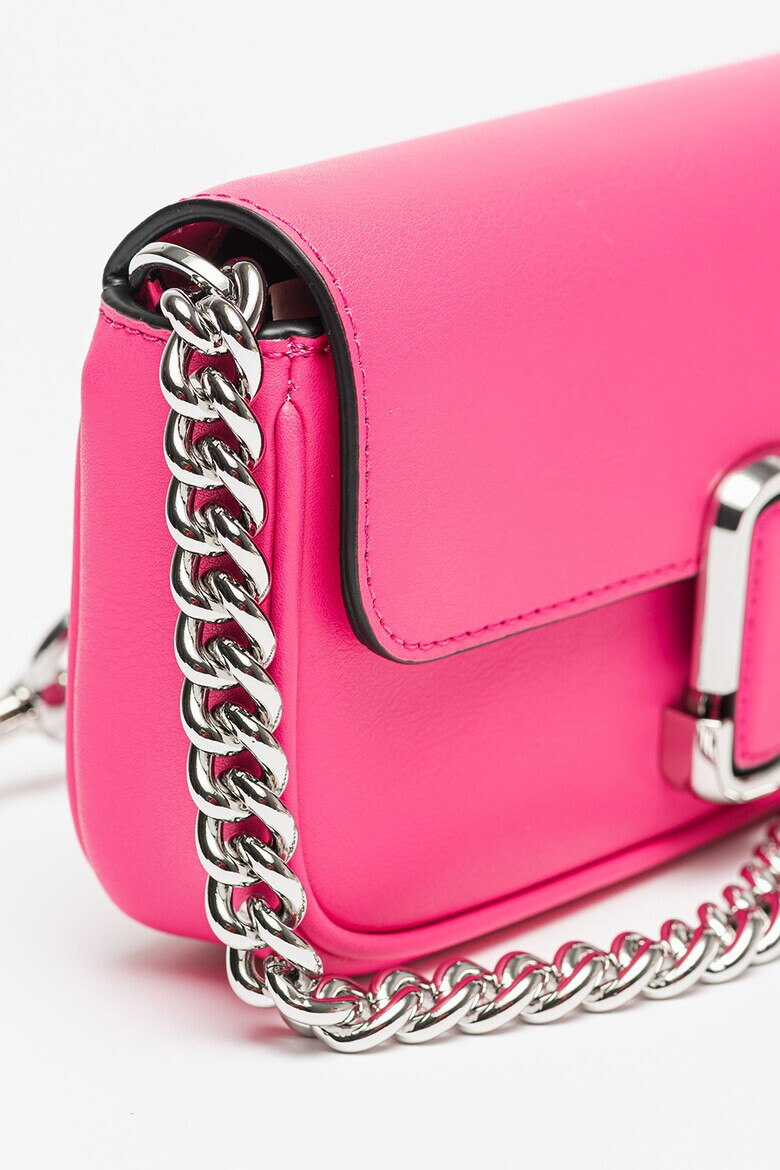 Marc Jacobs Кожена чанта The Mini с текстилна презрамка - Pepit.bg