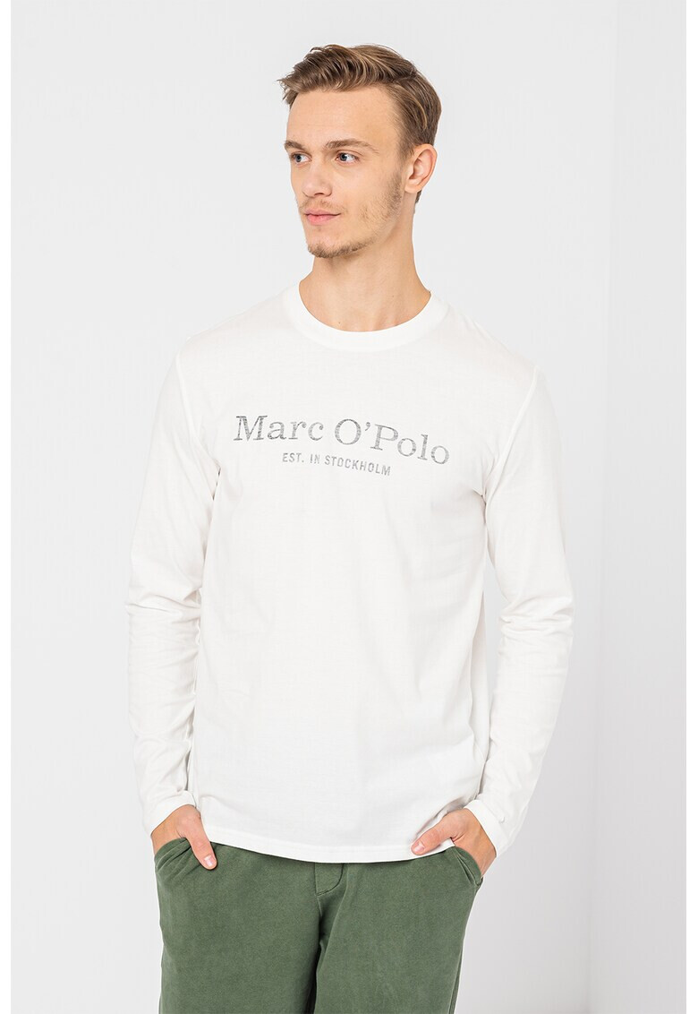 Marc O'Polo Памучна блуза с лого - Pepit.bg