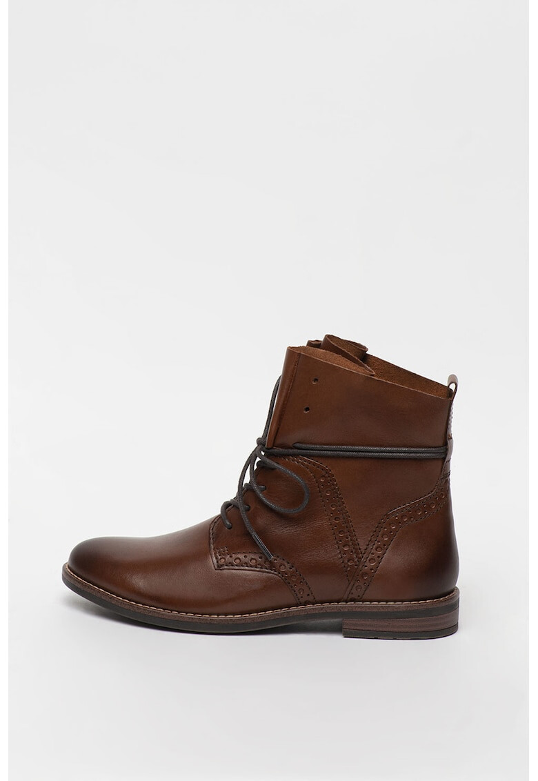 Marco Tozzi Кожени боти Brogue - Pepit.bg