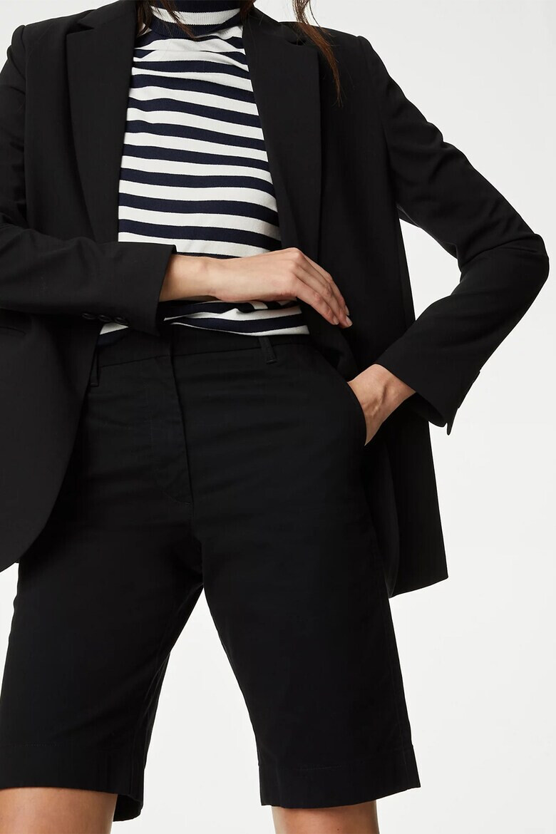 Marks  Spencer Бермуди чино с висока талия - Pepit.bg