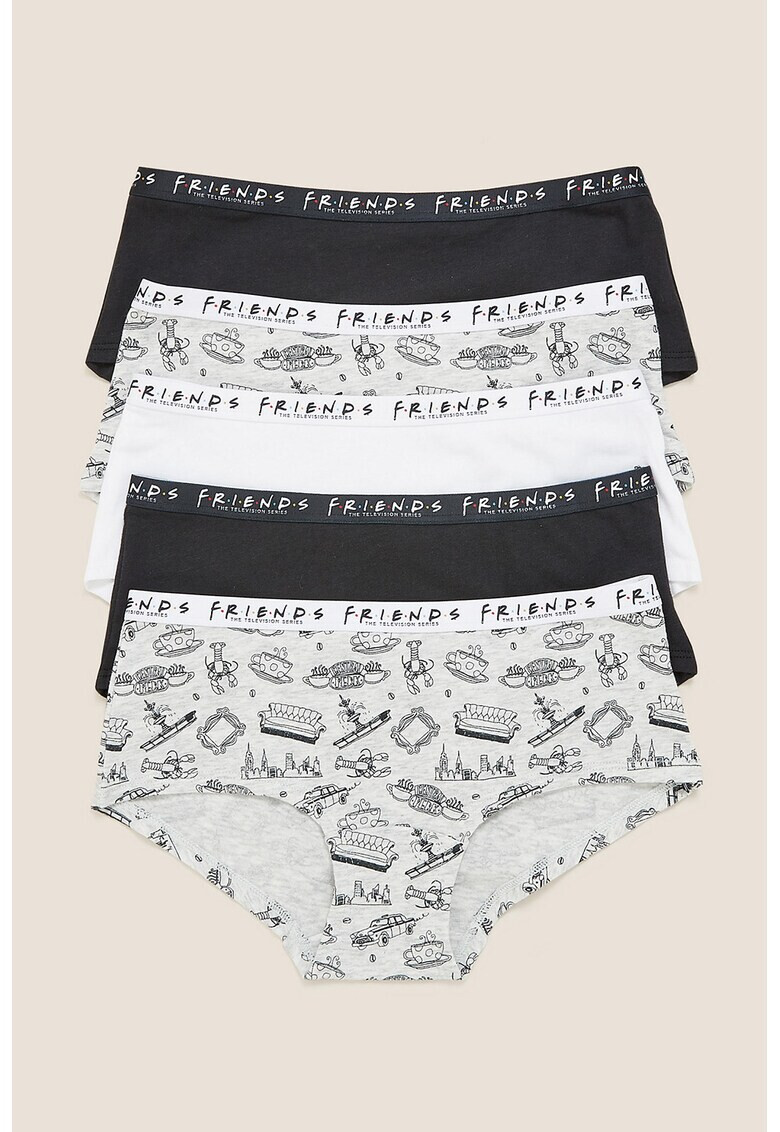 Marks & Spencer Бикини със средновисока талия - 5 чифта - Pepit.bg