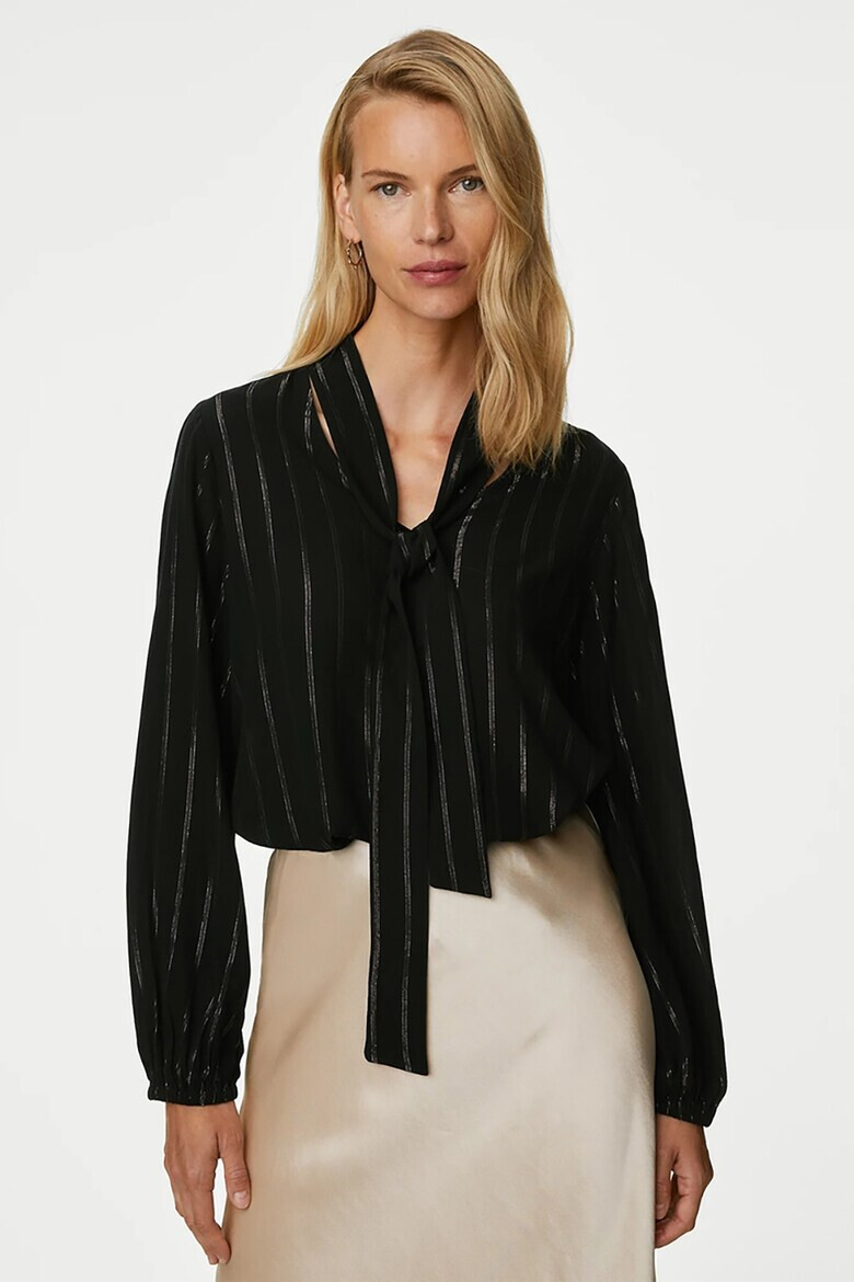 Marks  Spencer Блуза на райе - Pepit.bg