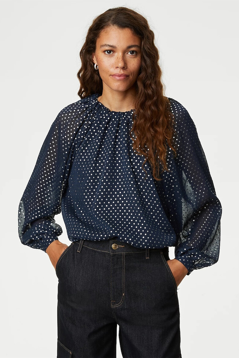 Marks  Spencer Блуза на точки - Pepit.bg