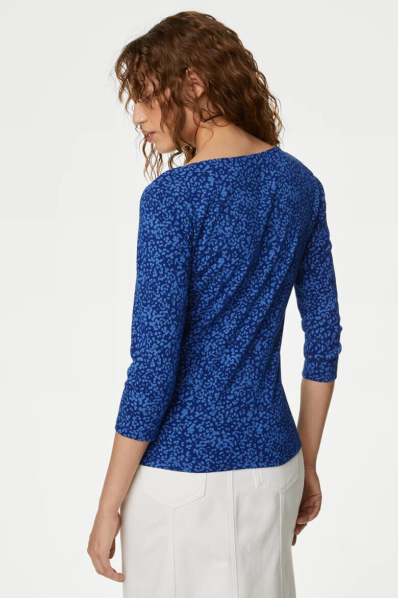 Marks & Spencer Блуза с десен и деколте тип лодка - Pepit.bg