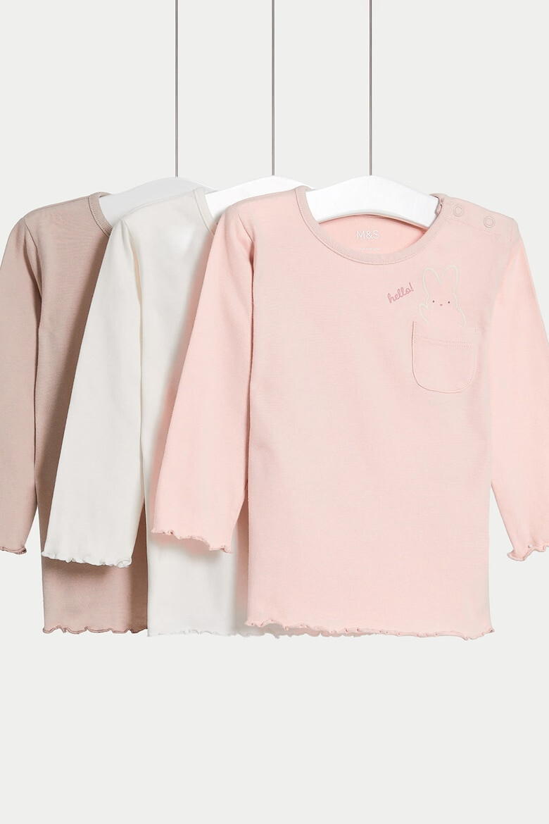 Marks & Spencer Блуза с джоб - 3 броя - Pepit.bg