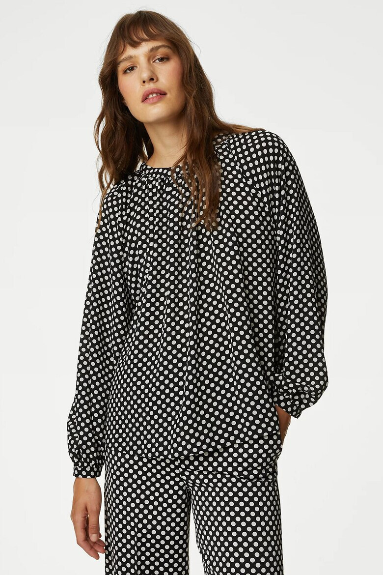 Marks  Spencer Блуза с овално деколте - Pepit.bg