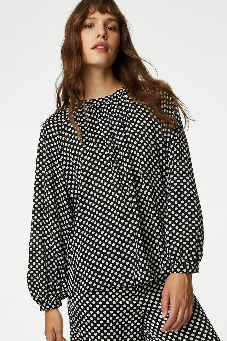 Marks  Spencer Блуза с овално деколте - Pepit.bg