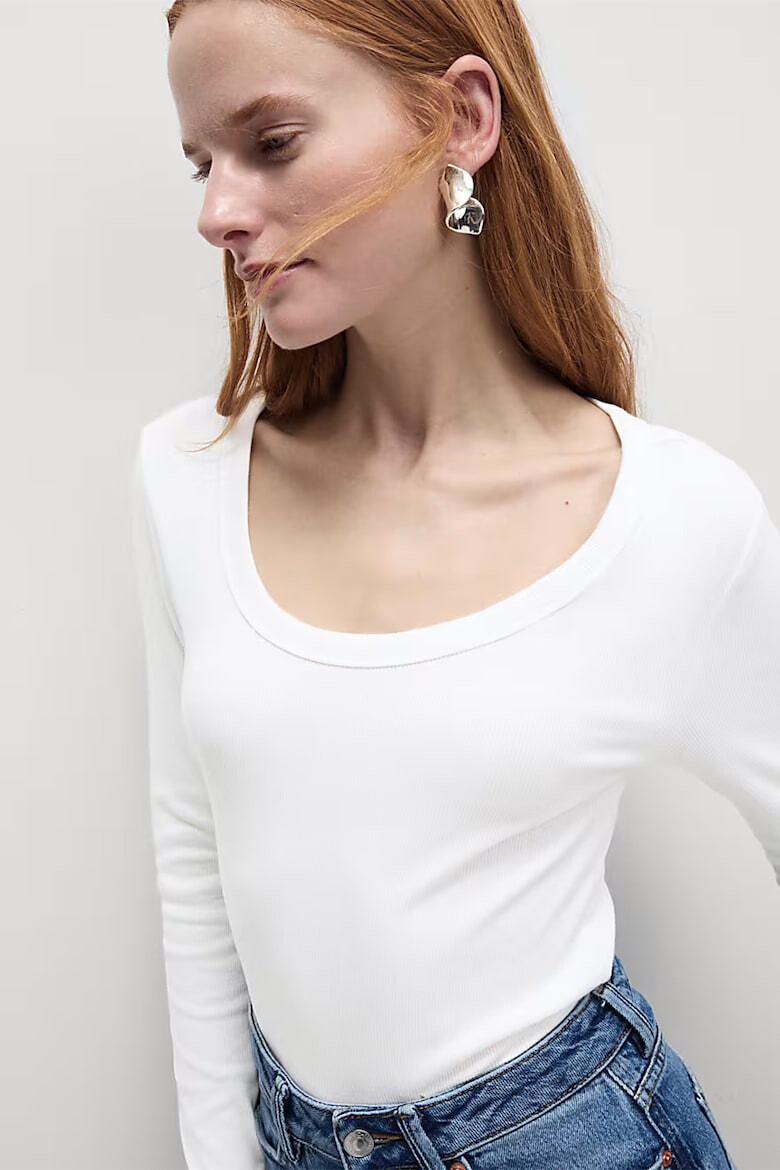 Marks  Spencer Блуза с овално деколте - Pepit.bg