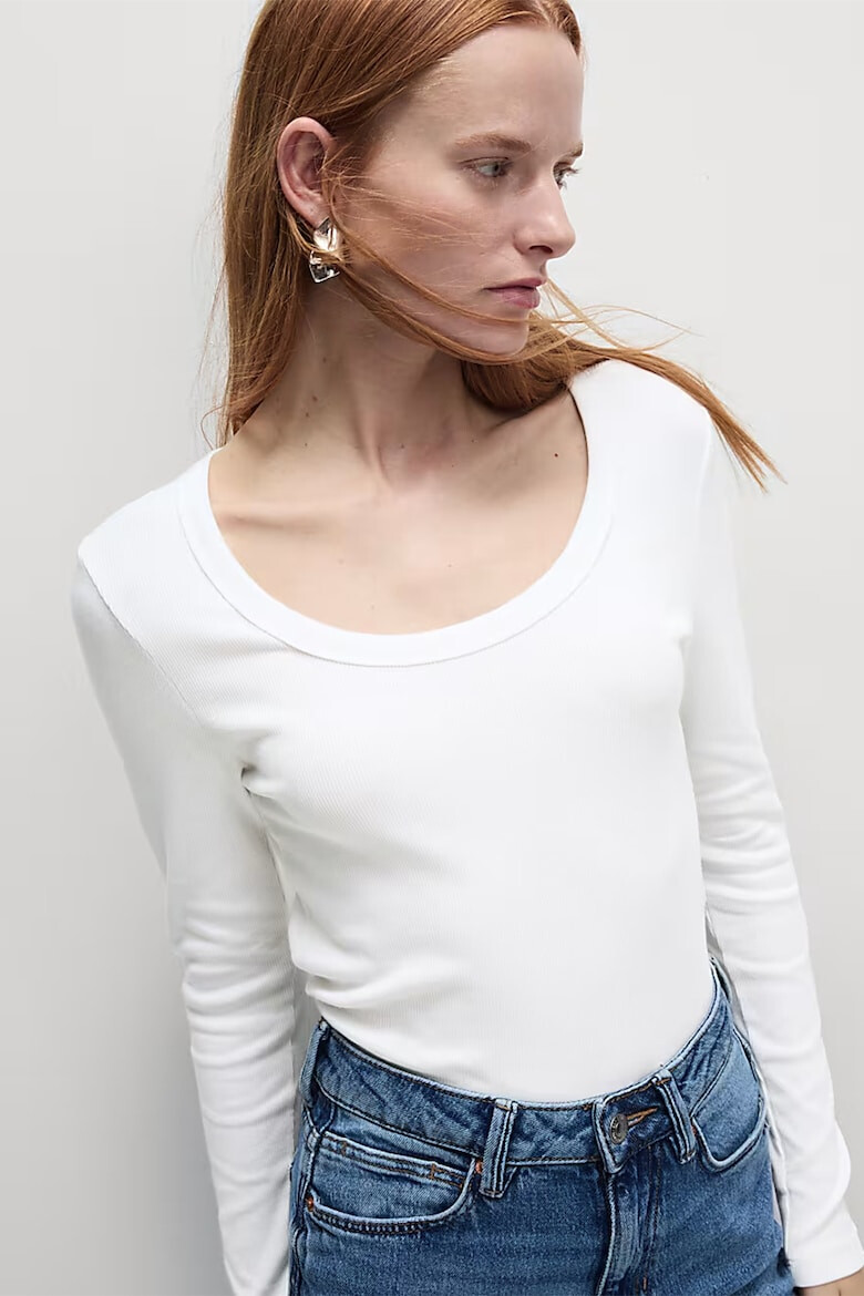 Marks  Spencer Блуза с овално деколте - Pepit.bg