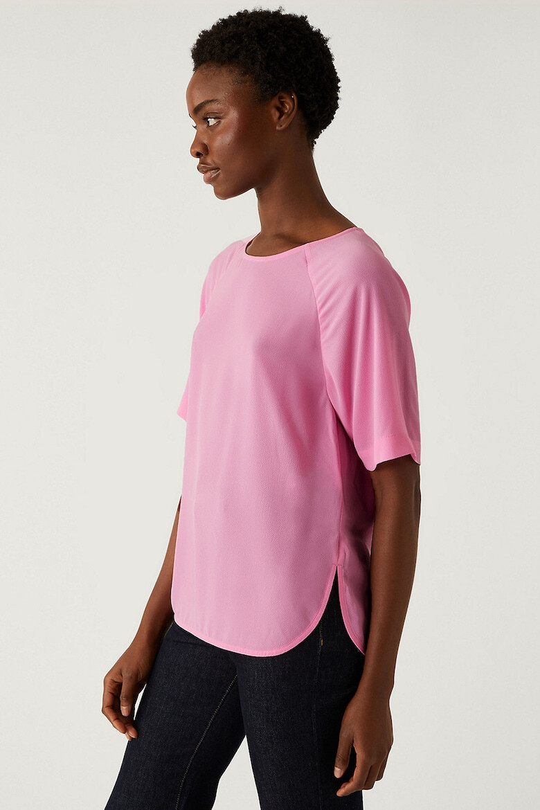 Marks  Spencer Блуза с овално деколте и ръкави реглан - Pepit.bg