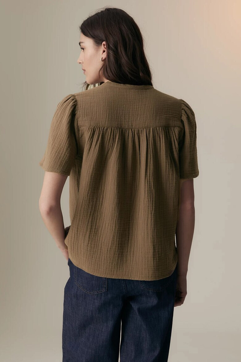 Marks  Spencer Блуза с шпиц и набирания - Pepit.bg