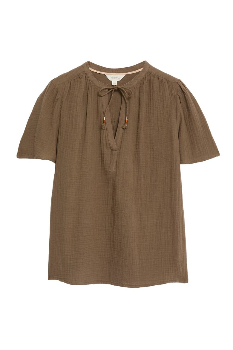 Marks  Spencer Блуза с шпиц и набирания - Pepit.bg