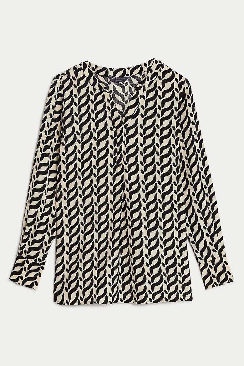 Marks  Spencer Блуза с шпиц и шарки - Pepit.bg
