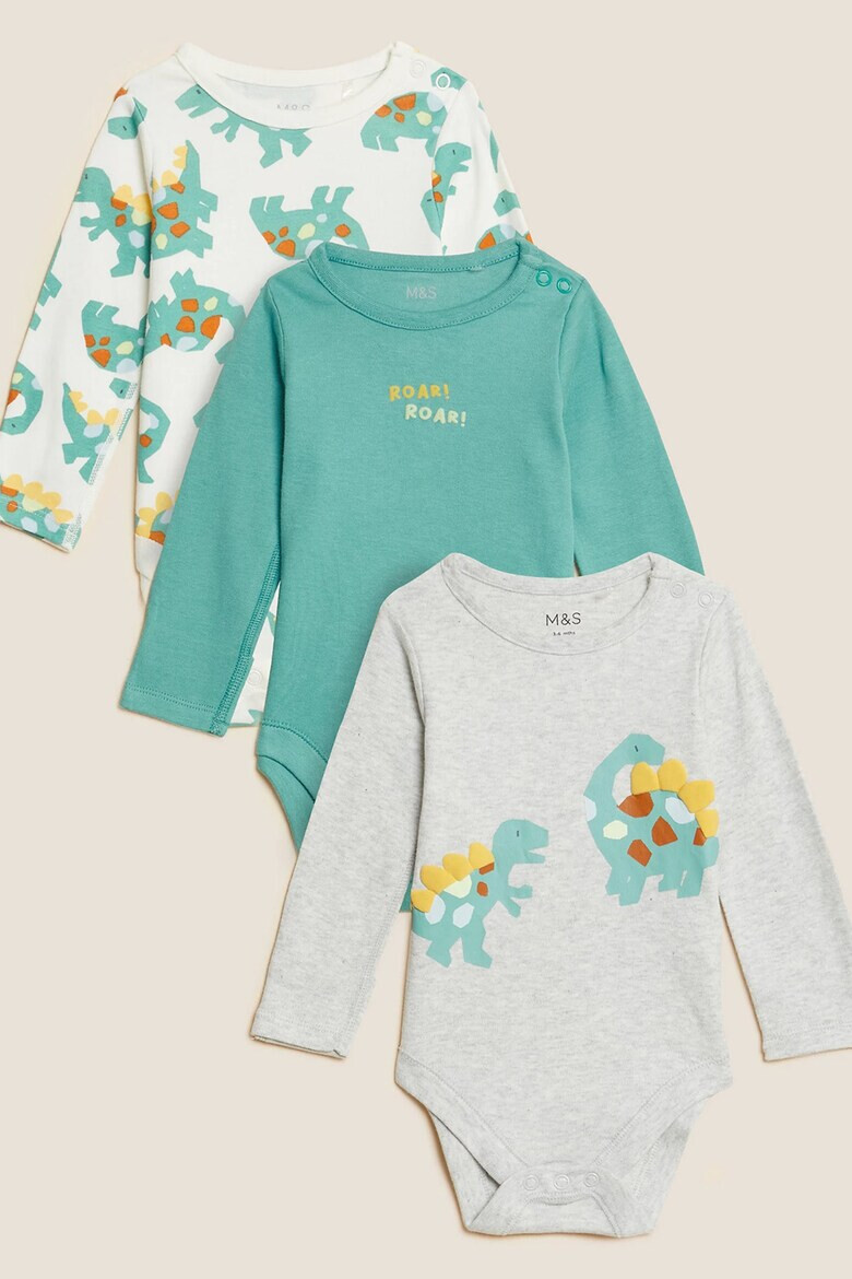 Marks  Spencer Боди с дълги ръкави - 3 броя - Pepit.bg
