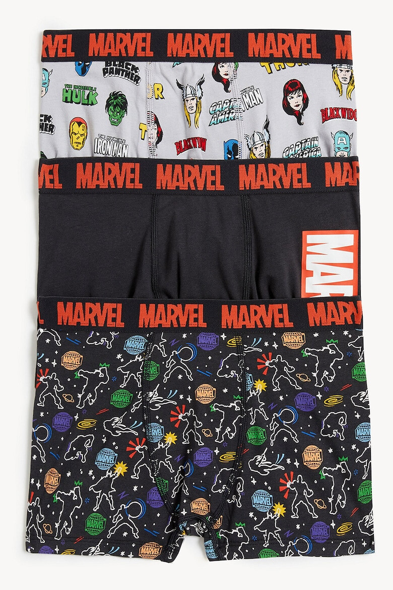 Marks & Spencer Боксерки с щампа на Marvel - 3 чифта - Pepit.bg