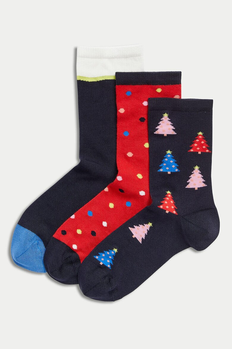 Marks & Spencer Чорапи с десен - 3 чифта - Pepit.bg