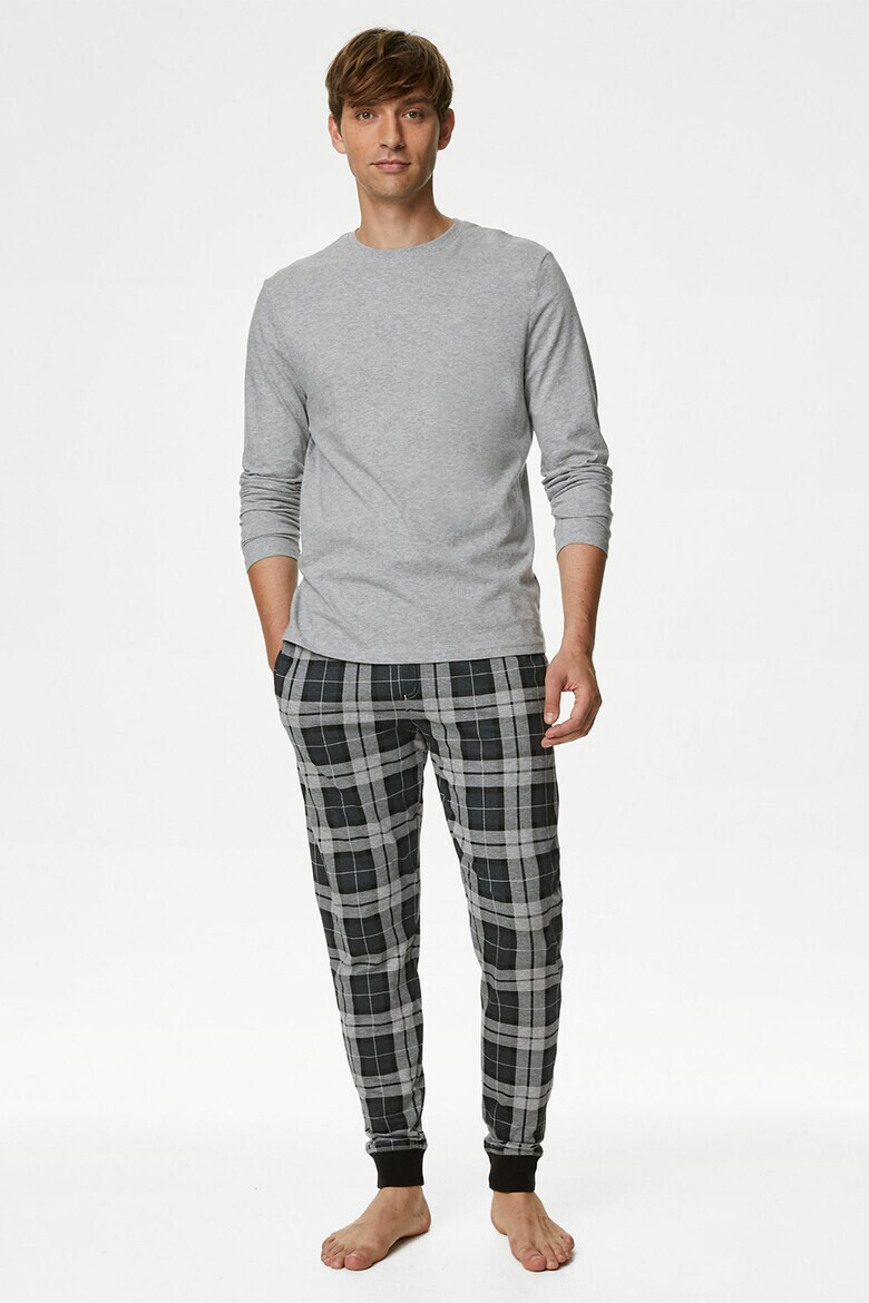 Marks  Spencer Дълга памучна пижама - Pepit.bg