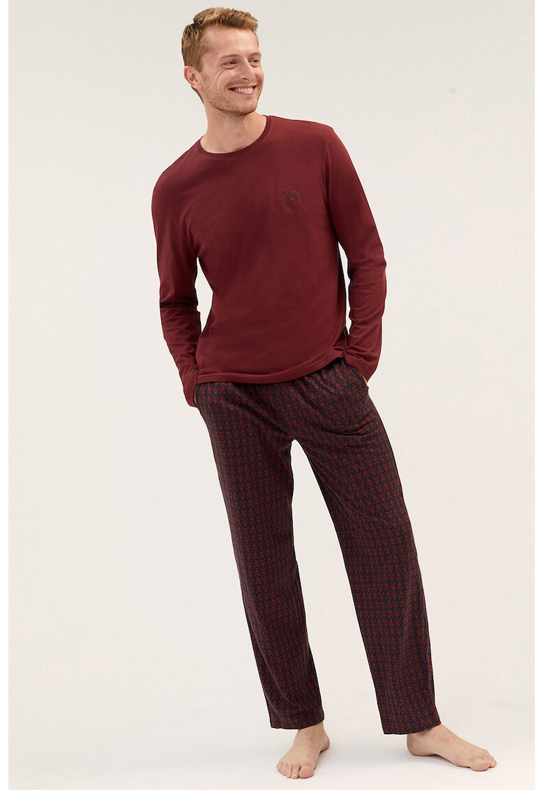 Marks & Spencer Дълга пижама с фигурална шарка - Pepit.bg