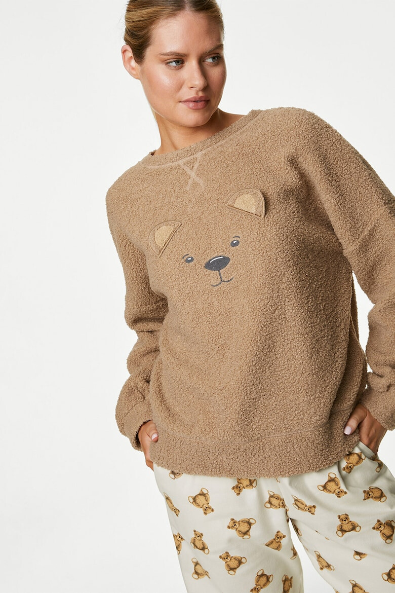 Marks  Spencer Дълга пижама с фигурална шарка - Pepit.bg