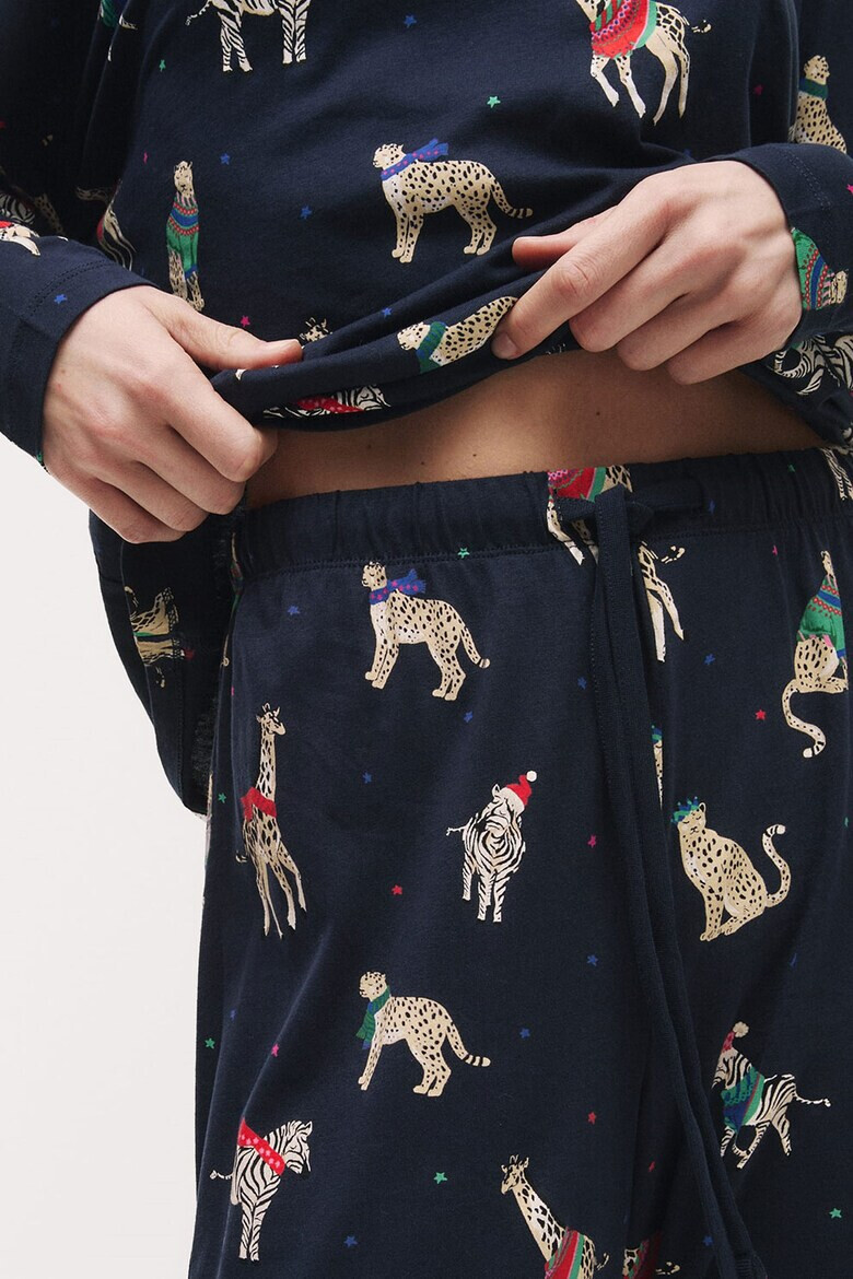 Marks  Spencer Дълга пижама с графика - Pepit.bg