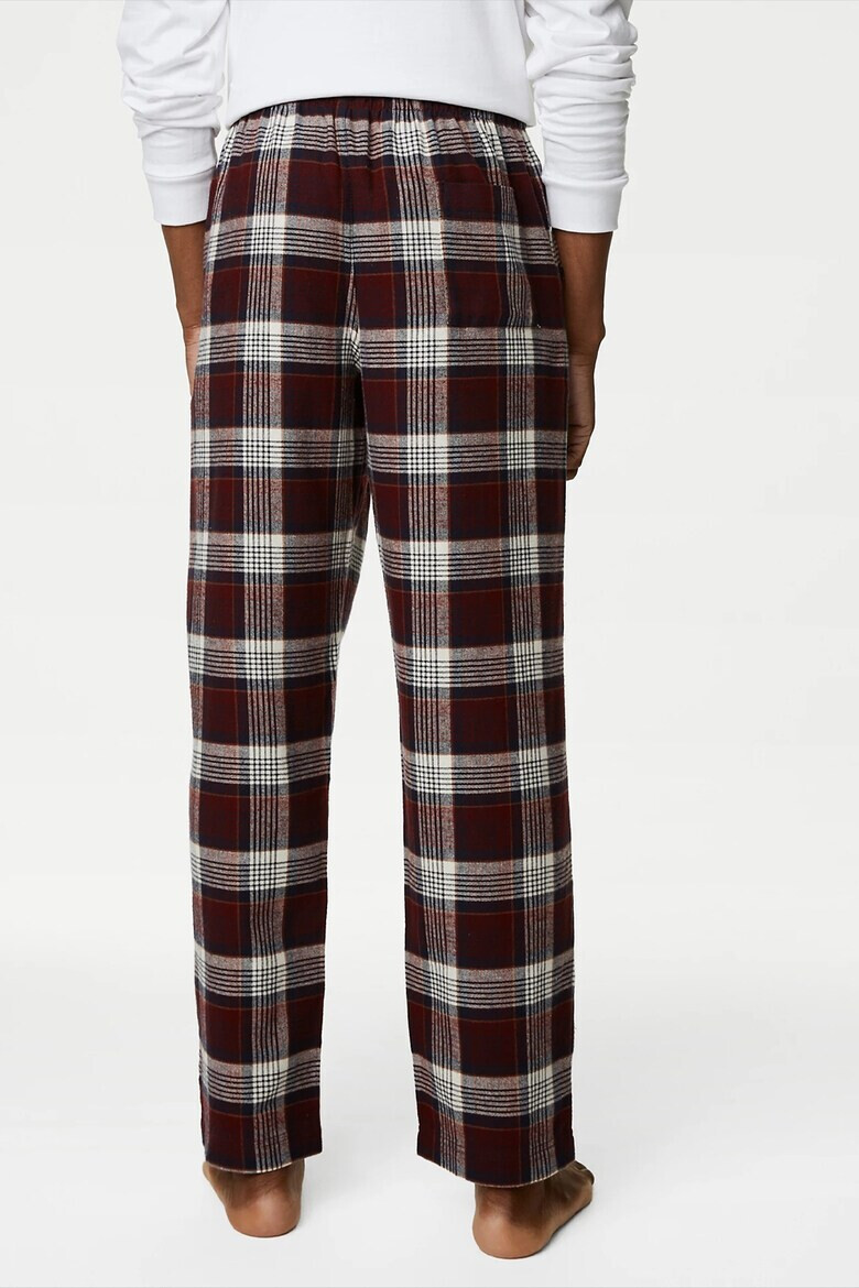 Marks  Spencer Дълга пижама с каре - Pepit.bg