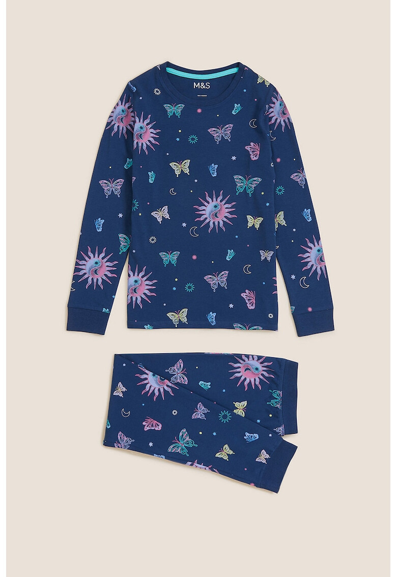 Marks & Spencer Дълга пижама с памук - Pepit.bg