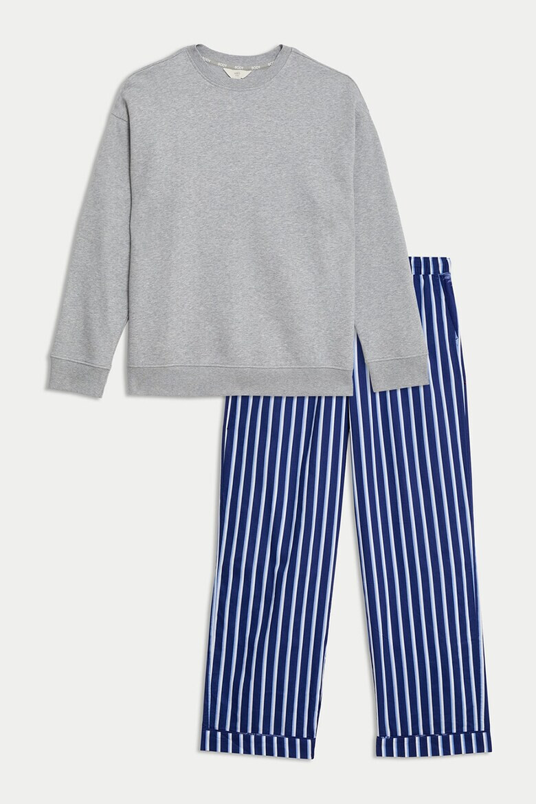 Marks  Spencer Дълга пижама с райе - Pepit.bg