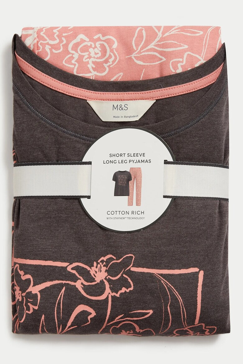 Marks & Spencer Дълга пижама със сърцевиден принт - Pepit.bg