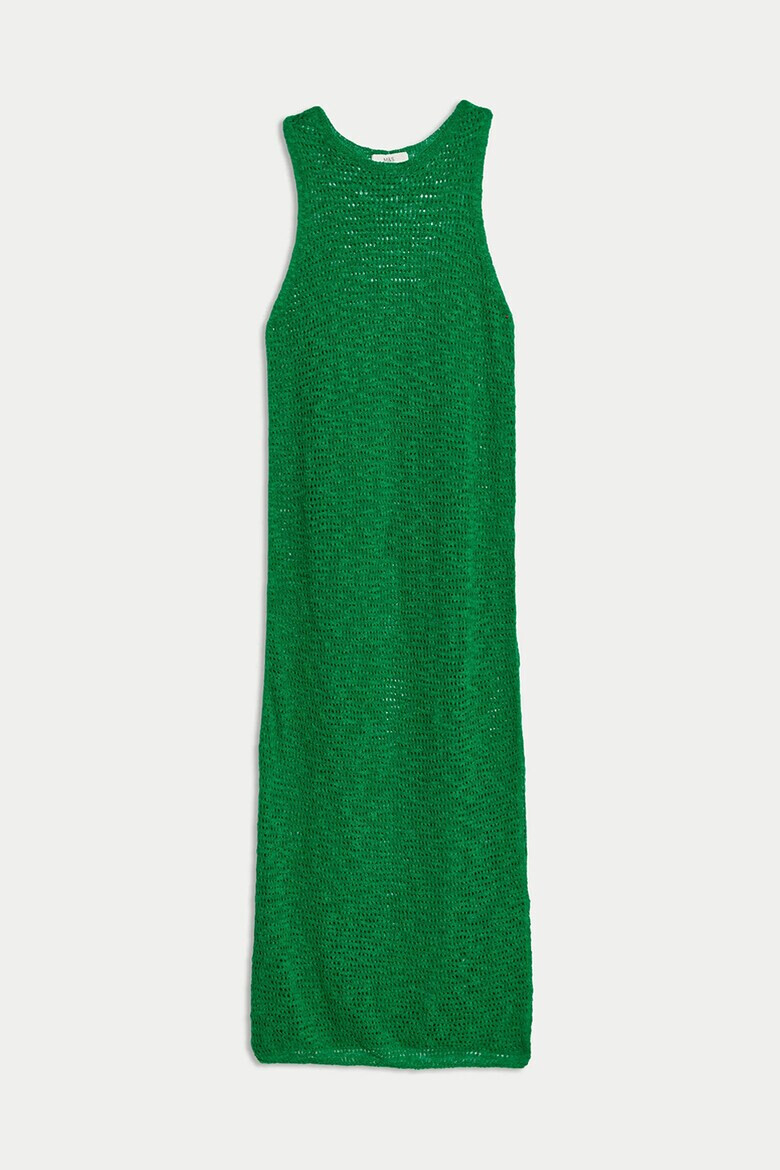 Marks  Spencer Дълга плетена рокля с лен - Pepit.bg
