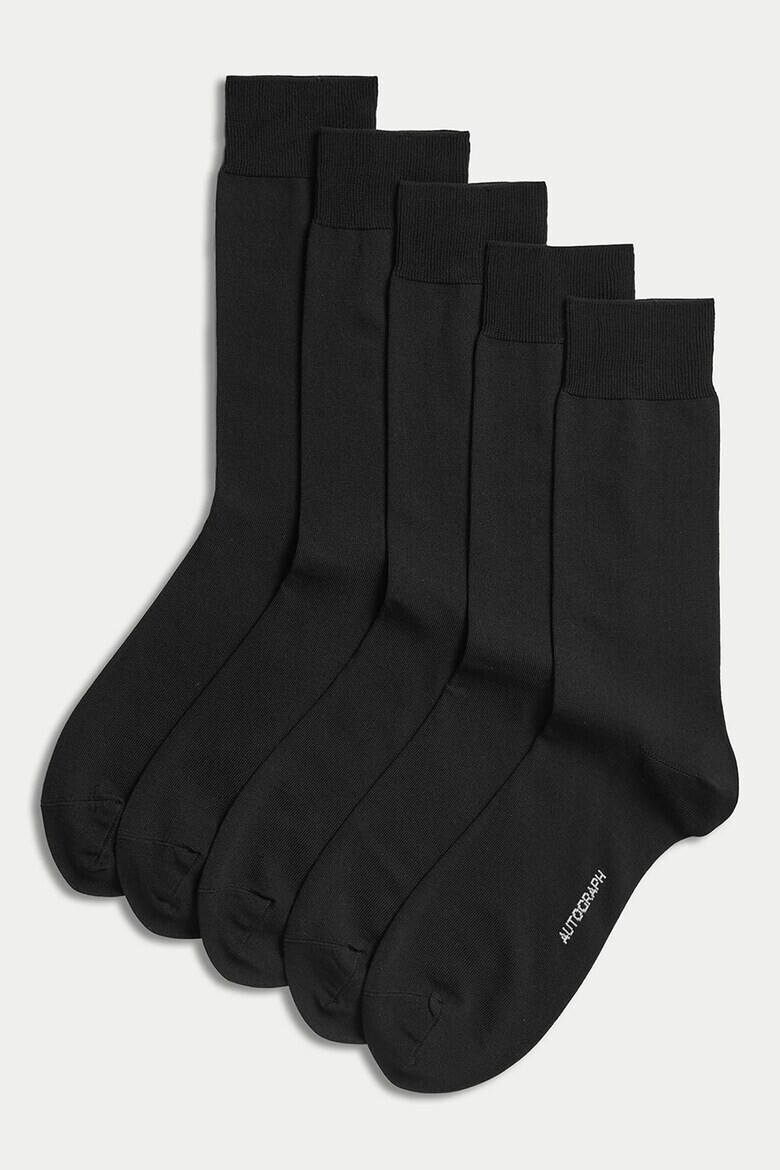 Marks  Spencer Дълги чорапи с модал - 5 чифта - Pepit.bg