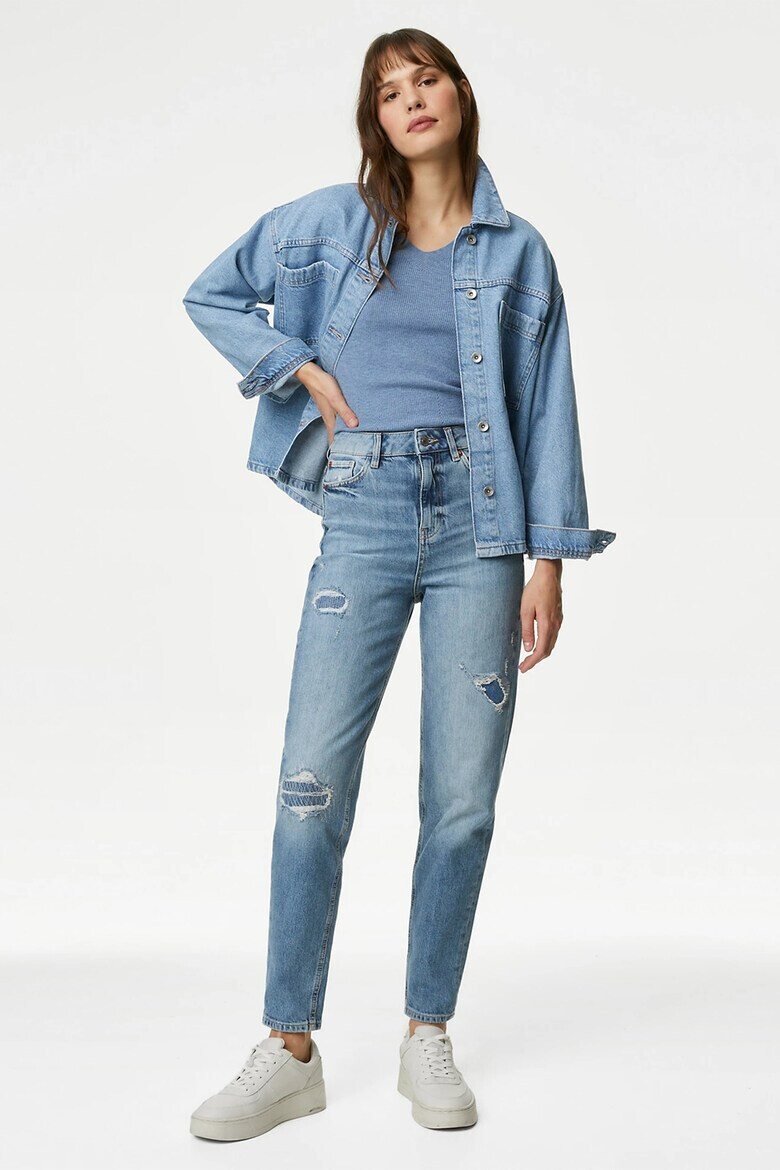 Marks  Spencer Дънки Mom с висока талия - Pepit.bg