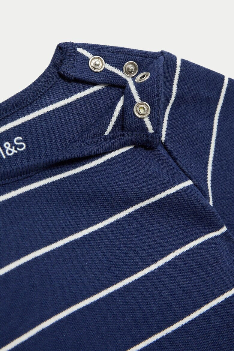 Marks  Spencer Дънков гащеризон и раирана тениска - Pepit.bg