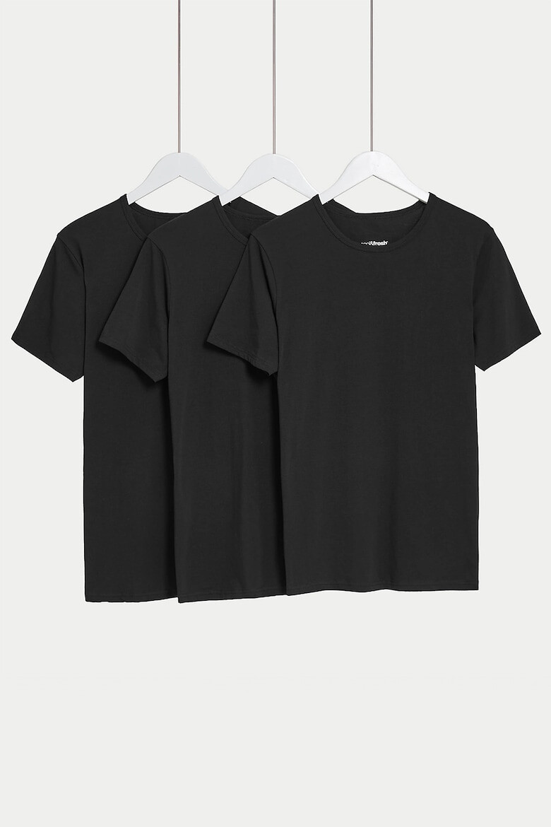Marks  Spencer Домашна тениска с овално деколте - 3 броя - Pepit.bg