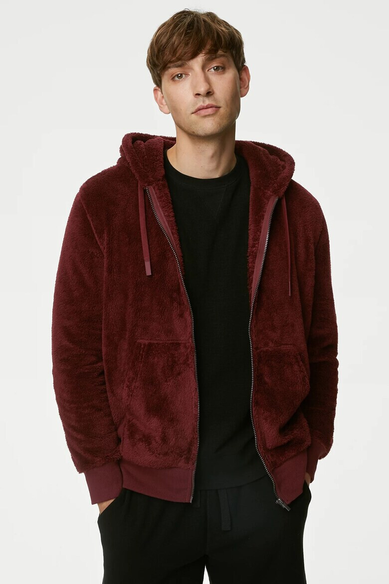 Marks  Spencer Домашно мъхесто худи с цип - Pepit.bg