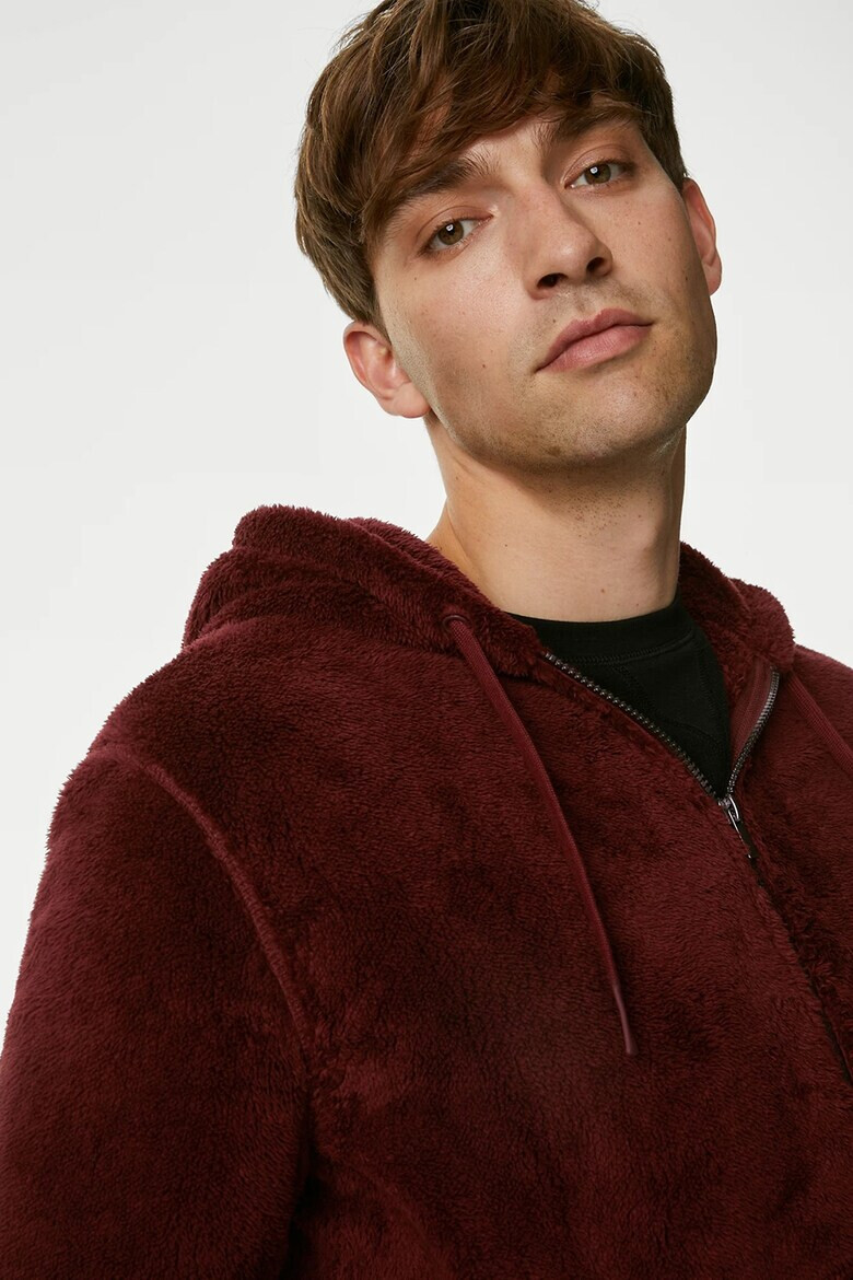 Marks  Spencer Домашно мъхесто худи с цип - Pepit.bg