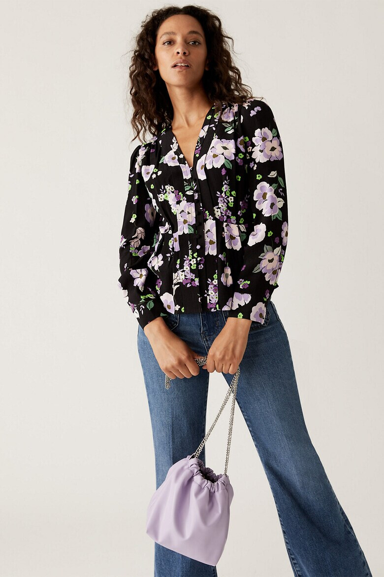 Marks & Spencer Флорална риза с шпиц - Pepit.bg