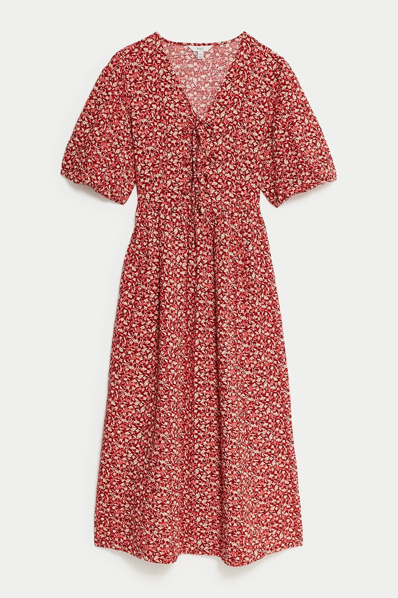 Marks  Spencer Флорална рокля с шпиц - Pepit.bg